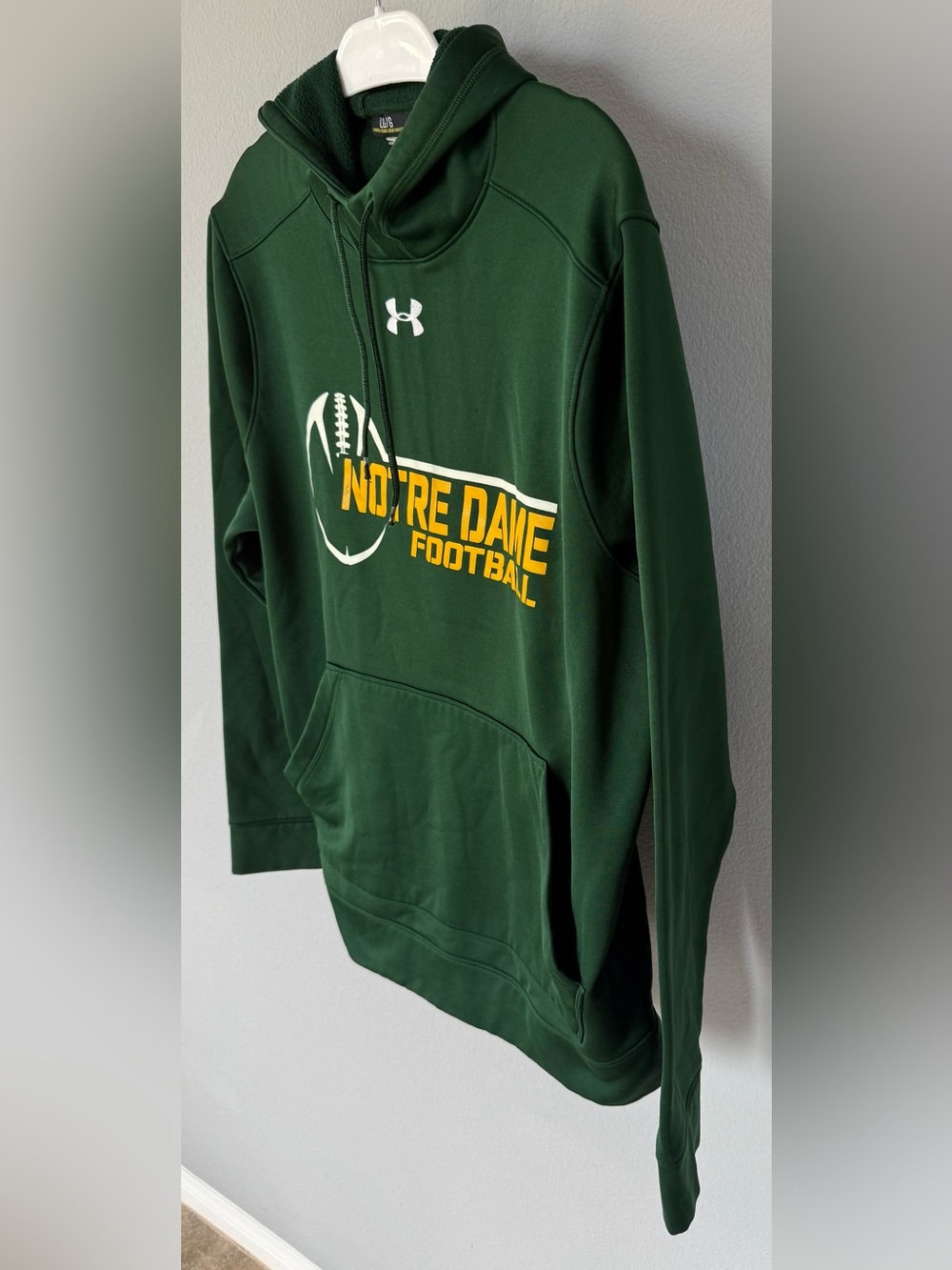 Under Armour Notre Dame Fighting Irish Football Sweatshirt Green Men’s Size L – - Picture 3 of 15